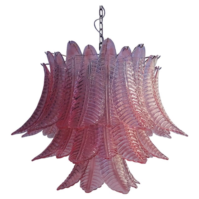 Italian Murano Felci Glass Chandeliers, 1980s For Sale