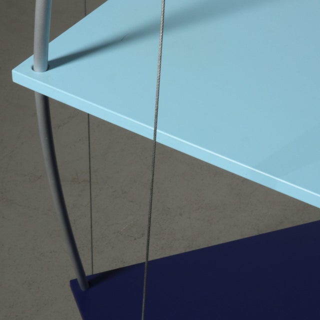 1990s 1990s Memphis Style Toned Three Tier Suspension Etagere For Sale - Image 5 of 8