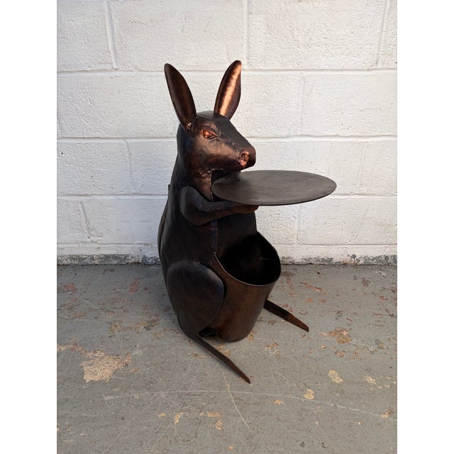 1990s Unique Copper Kangaroo Side Table For Sale In New York - Image 6 of 12