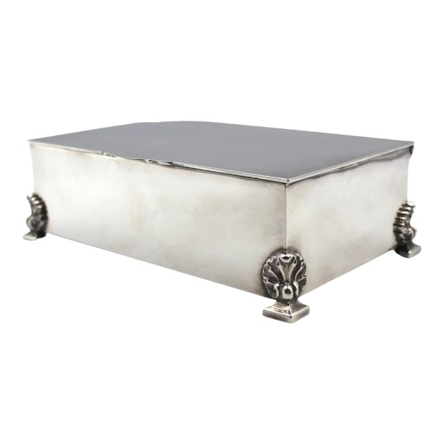 Silver Plated Keepsake Box, Early 20th Century For Sale