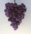 Terrific and large Acrylic Grape Cluster Chandelier. Comprised of many acrylic grapes in purple with ceiling cap. Very...