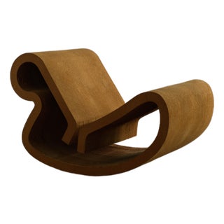 1972 Attributed to Frank Gehry 'Contour' Rocking Lounge Chair by Easy Edges Inc. For Sale