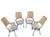 Iconic mid century modern dining set designed by Arthur Umanoff for Shaver Howard, featuring a sculptural wrought iron...