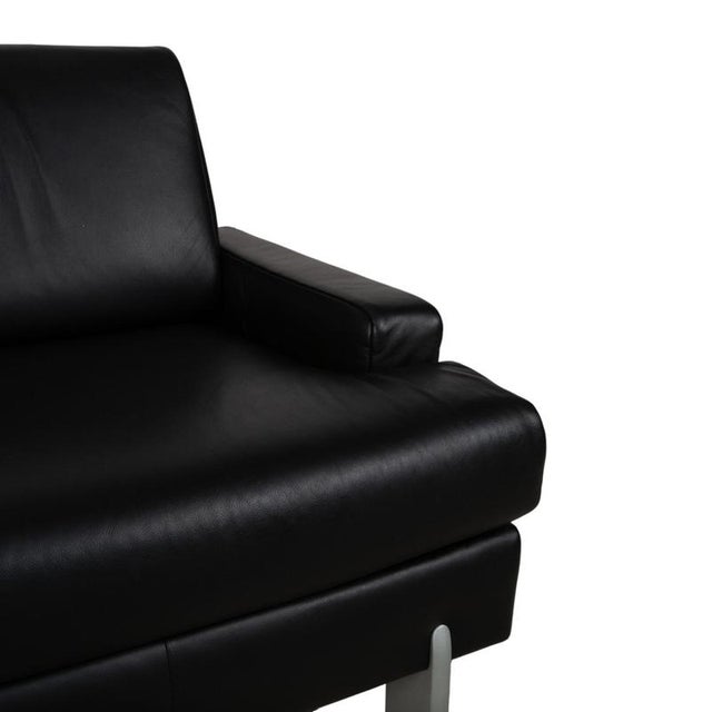 AK 644 Lounge Chairs in Black Leather from Rolf Benz, Set of 2 For Sale - Image 5 of 13