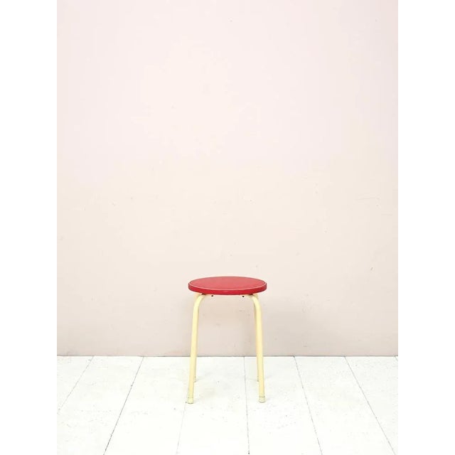 Metal Vintage Metal Stool, 1960s For Sale - Image 7 of 7