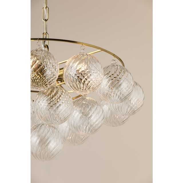 Mitzi Mimi 22.5 in. 6 Light Chandelier in Aged Brass Finish For Sale In New York - Image 6 of 9