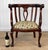 An Early 20th Century Edwardian Parlor Tub Chair Solid Mahogany with a Deep Satin Finish Nicely Decorated Curved Backrest...
