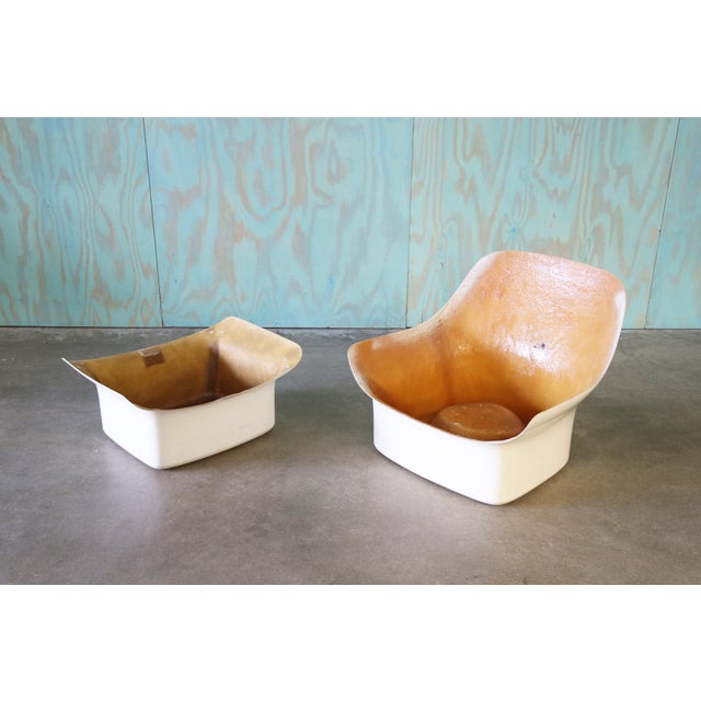 1960s Lounge Chair in Fiberglass and Cato Fabric, Attributed to Bill Stephens for Knoll For Sale - Image 16 of 18