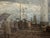 Meyer Wiegand Rolf Dieter, North Sea Harbor Pier with Lighthouse in the Rain, 1970, Oil on Canvas For Sale - Image 7 of 13