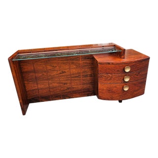Gilbert Rohde for Herman Miller No. 3770 Rosewood Vanity, C. 1940 For Sale