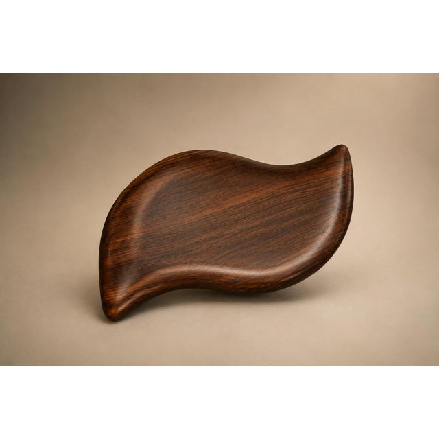 1960s Brazilian Mid-Century Modern Sculptural Platter in Solid Jacarandá Rosewood For Sale - Image 15 of 16