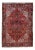 Antique Persian Heriz Medallion Handmade Red Wool Rug For Sale