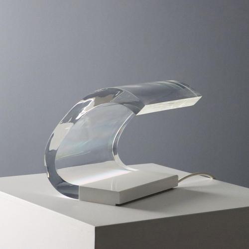 White Acrylic Model 281 Lamp from Oluce For Sale - Image 8 of 10