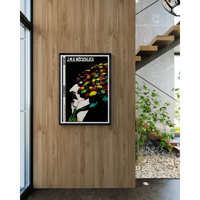 The Piece This original 1985 theater poster for "J.M.K. Wscieklica" was designed by the renowned Roman Cieslewicz. As a...
