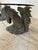 Vintage Bronze Sculptural Horses and Glass Top Coffee Table For Sale - Image 10 of 12