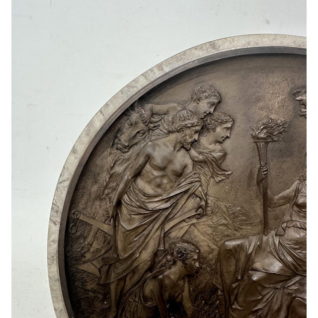 Antique Bronze Plaque Duke Dutchess Devonshire Demeter Godess Edward William Wyon For Sale - Image 18 of 18