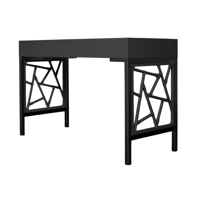 Tiffany Writing Desk - Black For Sale In West Palm - Image 6 of 9