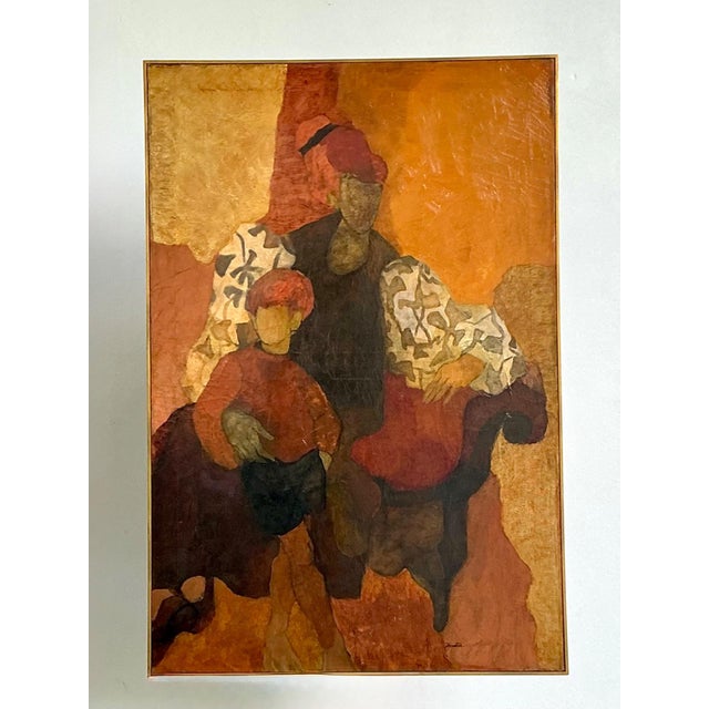 Vintage Abstract Figurative Painting For Sale In West Palm - Image 6 of 14