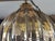 Smoked Amber Beveled Glass Umbrella Shape Light Fixture For Sale - Image 12 of 17