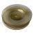 1940s Hand-Blown Murano Plates With Aventurine Gold Flakes- Set of 6 For Sale