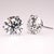 Brilliant Round diamond stud earrings set in Martini three prongs style setting In 18K white gold. Total carat weight: 3...