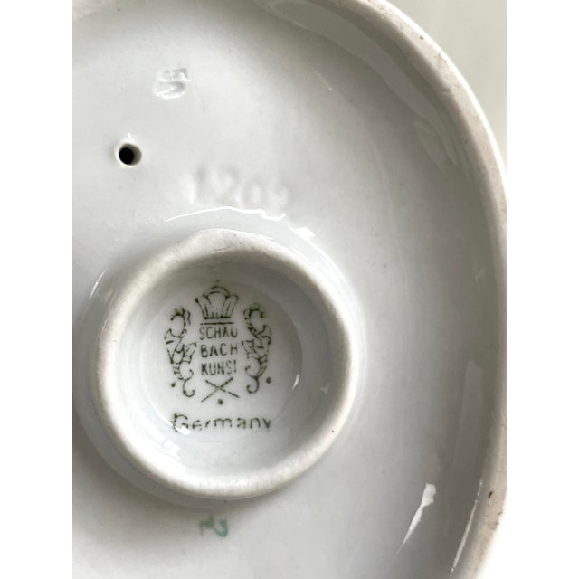 Baby Blue 1930s Cabaret Dancer Statue by Schaubach Kunst For Sale - Image 8 of 9