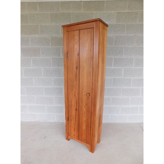 Custom Hand Crafted White Pine Chimney Storage Cabinet 22"W x 72"H 6 fully adjustable shelves, single opening door Very...