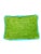 Custom Handcrafted Artificial Turf Lumbar Pillow With Turquoise Ruffle - Large Lumbar For Sale - Image 10 of 10