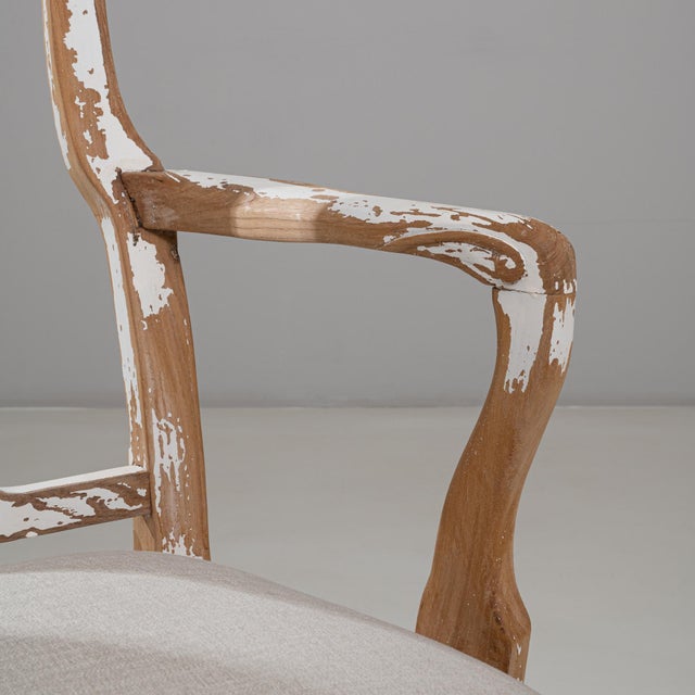 20th Century Swedish Rococo Revival Wood Patinated Dining Chair For Sale - Image 14 of 18