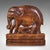 Brown Vintage Carved Elephant Book Slide, Anglo-Indian, Colonial, Library, Art Deco For Sale - Image 8 of 11