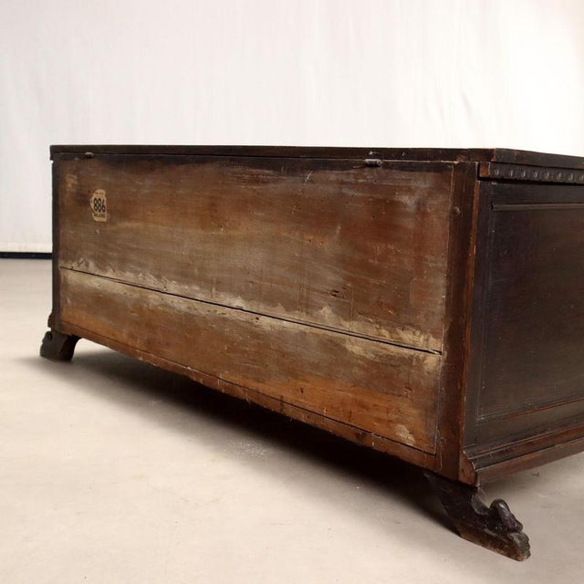 19th Century Walnut Chest with Lion's Feet For Sale - Image 10 of 11