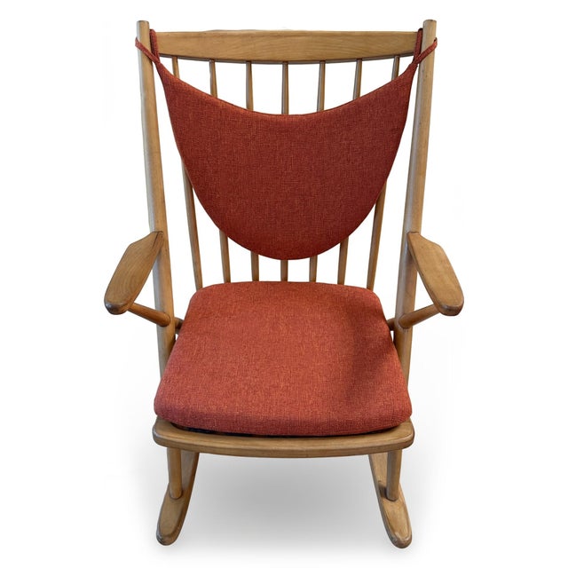 Frank Reenskaug 1960s Danish Modern Teak Model 182 Rocking Chair Attributed to Frank Reenskaug for Bramin For Sale - Image 4 of 12