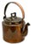 Metal Antique Early American Thick & Heavy Gauge Hand Wrought Solid Copper Utilitarian Primitive Hot Water Kettle Early 19th Century For Sale - Image 7 of 18