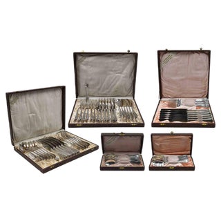 Vintage Cutlery Set, Mid-20th Century, Set of 61 For Sale