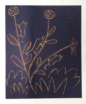 1980s "Plante aux Toritos" Linocuts After Pablo Picasso