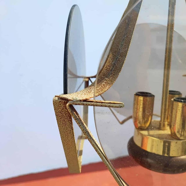 Glass Vintage Pendant Light, 1950s For Sale - Image 7 of 9