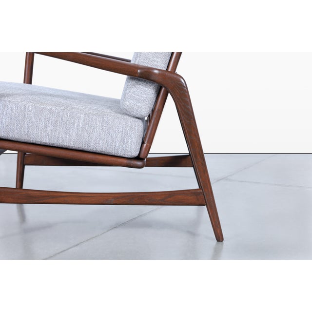 1960s Mid-Century Walnut Reclining Lounge Chairs by Ib Kofod Larsen for Selig - Set of 2 For Sale - Image 10 of 12