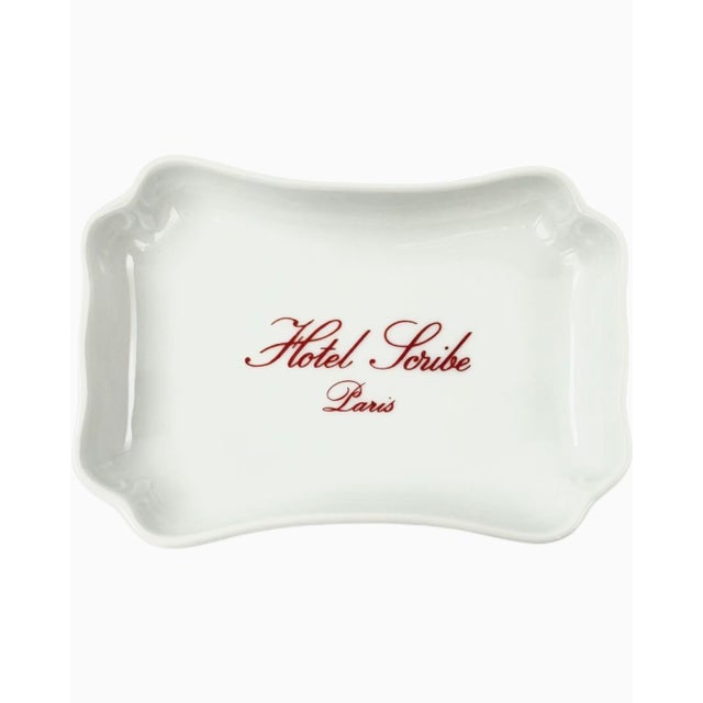 Vintage Hotel Scribe Paris Limoges Porcelain Ashtray Dish France For Sale - Image 9 of 9