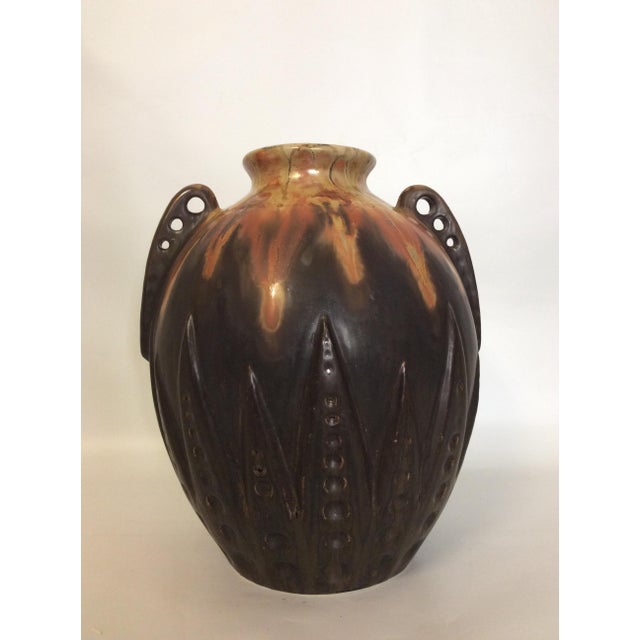 Art Deco Ceramic Vase by Gilbert Metenier, 1930s For Sale - Image 3 of 8