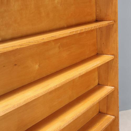 Vintage Italian Bookcase in Maple Veneer, 1960s For Sale - Image 4 of 9