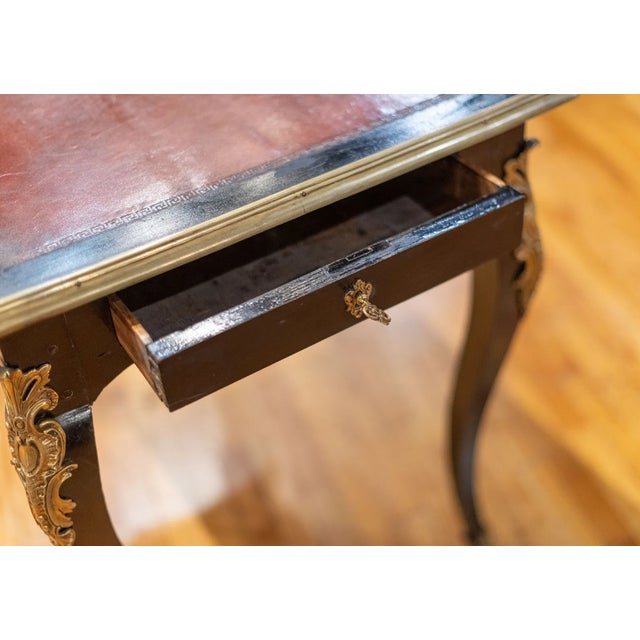 Late 20th Century Late 20th Century French Ebonized Writing Table For Sale - Image 5 of 5