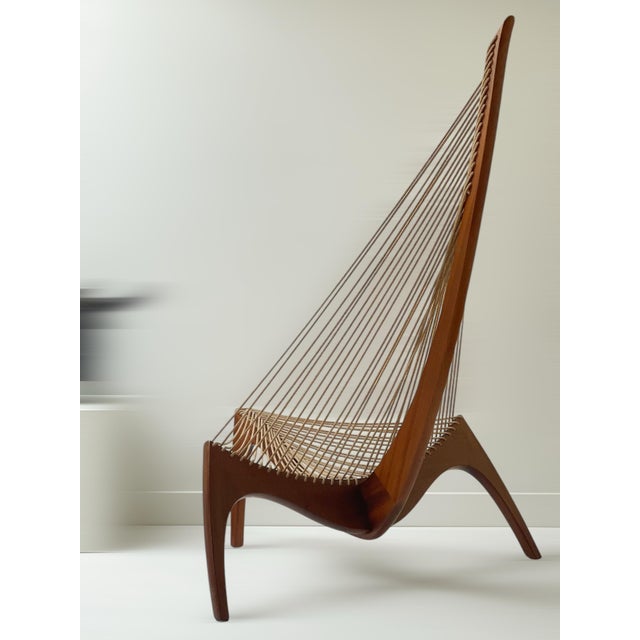 1970s Harp Chair by Jørgen Høvelskov for Christensen & Larsen, 1970 For Sale - Image 5 of 7