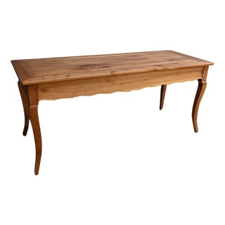 Farmhouse Table in Blond Cherry For Sale