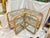1970s 1970's Bielecky Brothers Wrapped Rattan and Glass Waterfall Corner Etagere For Sale - Image 5 of 14