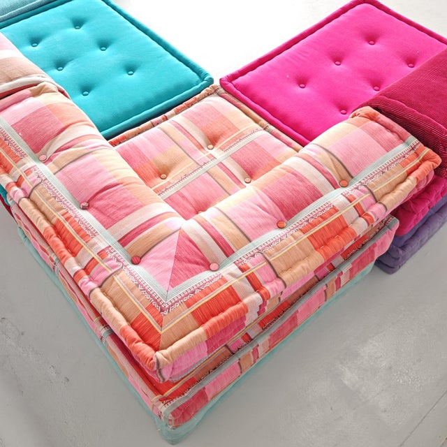 Modular Model Mah Jong 6-Seater Sofa by H. Hopfer for Roche Bobois, 1990s, Set of 6 For Sale - Image 18 of 18