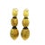 1960s 14k Yellow Gold & Blue Enamel Textured Drop Earrings, A Pair For Sale - Image 13 of 13