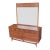 Broyhill Brasilia Mid Century Lowboy Dresser and Original Mirror For Sale