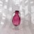 This is a pink perfume bottle signed Winfisky 1998 as shown. It has a clear teardrop stopper that fits well and the pink...