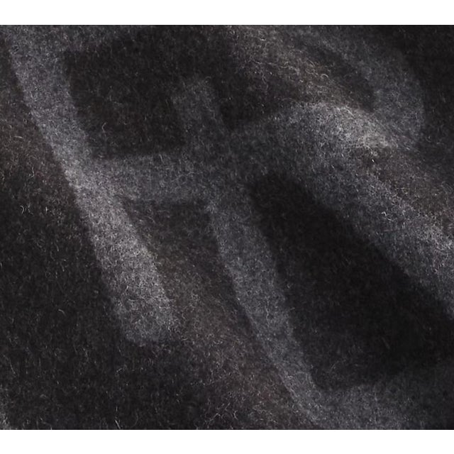 Early 21st Century Ralph Lauren Style Monogram Throw Blanket For Sale - Image 5 of 5