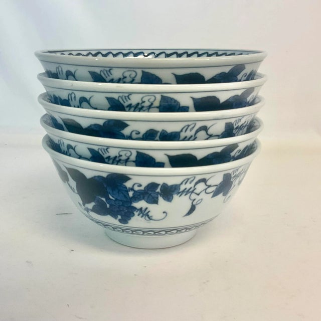 This set of 5 vintage Chinoiserie bowls are beautiful. We love the shade of blue in their hand painted artistry. It’s a...